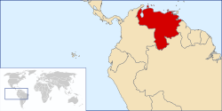 Location of Venezuela