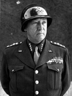 General George S. Patton wearing his 4-star service cap.jpg