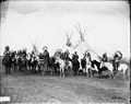 Columbia Plateau Native Americans on horses 1908 Benjamin Gifford.jpg