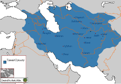 Location of Timurid Empire