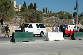 Checkpoint entering Bethlehem