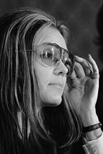 Gloria Steinem at news conference, Women's Action Alliance, January 12, 1972.jpg