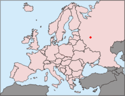 Position of Moscow in Europe