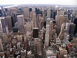 Midtown Manhattan, looking north from the Empire State Building, 2005