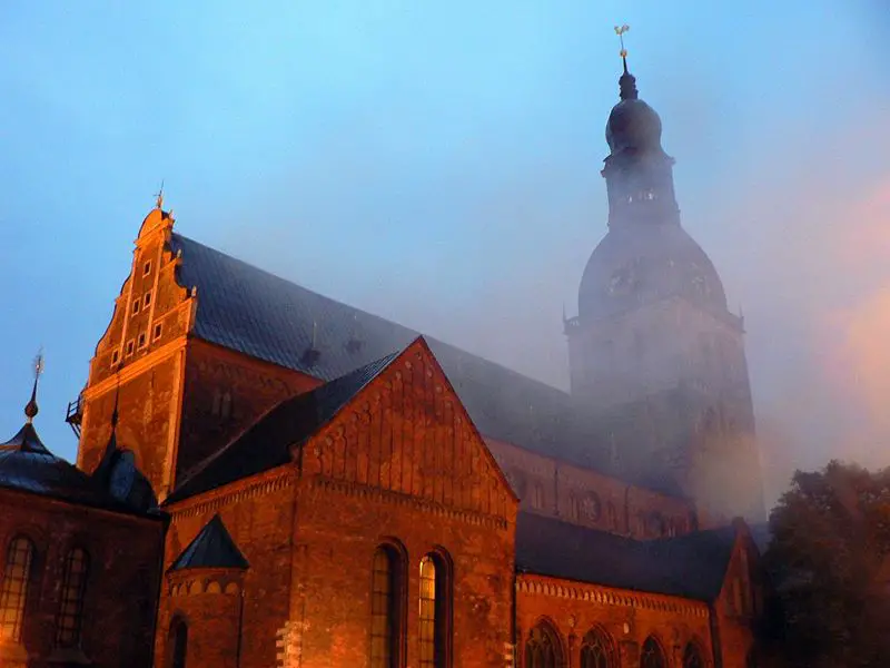 File:Latvia Riga Cathedral mist.jpg