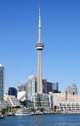 The CN Tower and the Toronto Harbour, Canada