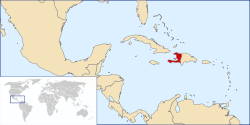 Location of Haiti