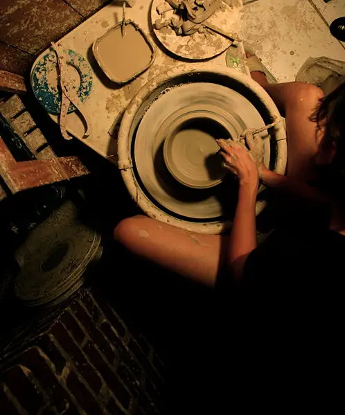 File:Overhead-View-Potter-at-her-wheel.JPG