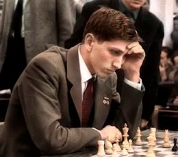 Bobby Fischer 1960 in Leipzig in color.jpg