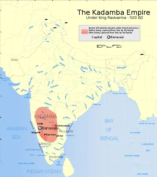 FileIndian Kadamba Empire map.svg New World Encyclopedia