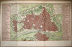 Map of Historic Centre of Lima - 1750
