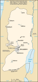 Hebron is located in the southern West Bank