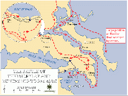Battle of Thermopylae and movements to Salamis, 480 B.C.E.