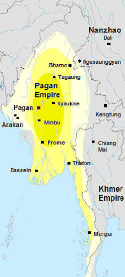 Location of Pagan Dynasty