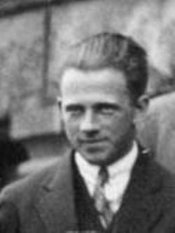 Werner Heisenberg at 1927 Solvay Conference.JPG