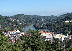 Kandy lake and the City centre