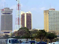 View of Lusaka's Central Business District