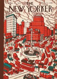 Cover of the issue from May 30, 1925, illustrated by Ilonka Karasz, a regular cover artist for The New Yorker
