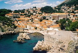 Dubrovnik viewed from the Adriatic Sea
