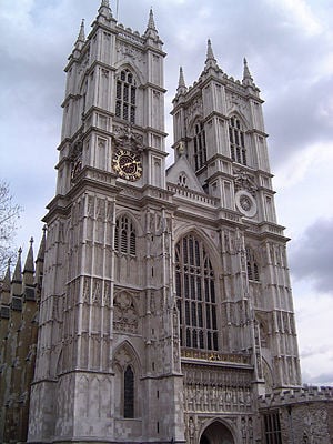The Abbey's western façade