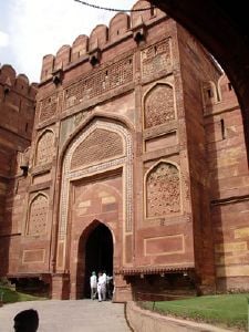 Amar Singh Gate, one of two entrances into Agra's Red Fort.