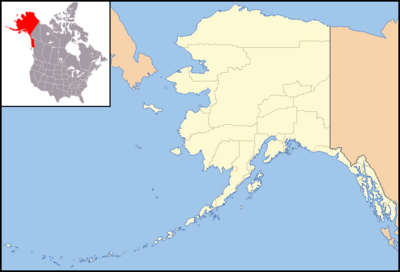 Location map USA Alaska