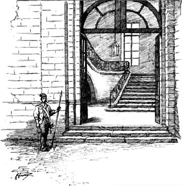 An illustration of the Committee's guarded doorway