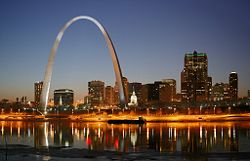 Skyline of City of St. Louis