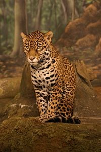 A jaguar at the Milwaukee County Zoological Gardens