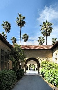 Walkway near the Stanford Quad