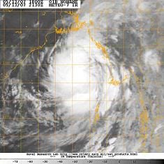 Tropical Cyclone 01B shortly after forming