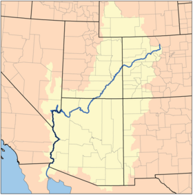 Map of the Colorado River Watershed