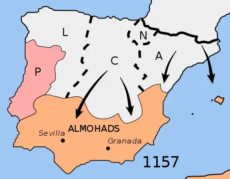 File:Mapa reconquista almohades-en.svg