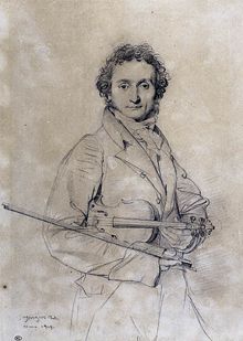 Coal drawing by Jean Auguste Dominique Ingres, circa 1819.
