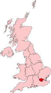London region in the United Kingdom