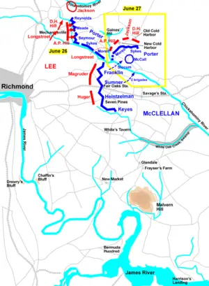 Seven Days Battles New World Encyclopedia The civil war battlefields in virginia that make up part of the seven days battle. seven days battles new world encyclopedia