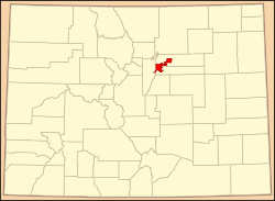 Location of Denver in the State of Colorado