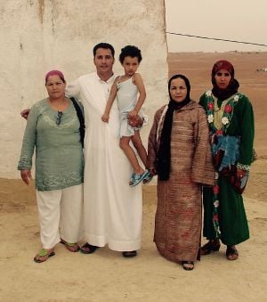 A family from the Chleuh Shilha Shluh ethnic sub-group, Berber Morocco.jpg